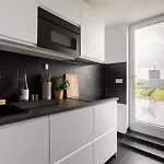 Lägenhet Global Living - Design I Terrace I Kitchen I Smart-tv I Parking Space I *
