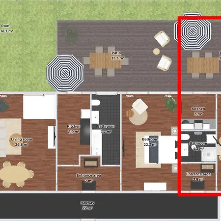Global Living - Design I Terrace I Kitchen I Smart-tv I Parking Space I Lejlighed *