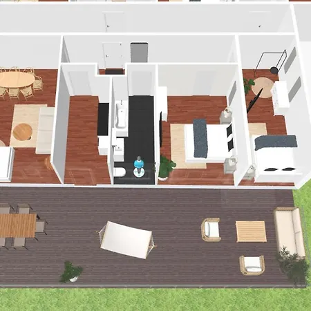 Global Living - Design I Terrace I Kitchen I Smart-tv I Parking Space I Apartmán Mnichov